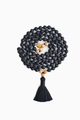 Earth Energy Malakette aus Lava schwarz mit 108 Perlen